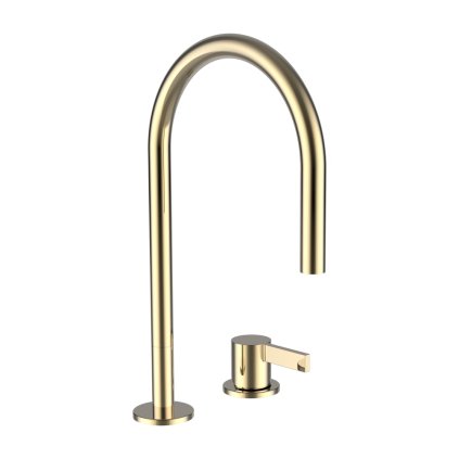 225636 laufen kartelll umyvadlova dvouotvorova pakova baterie s otocnym vytokem 166 mm bez automaticke vypusti pvd zlata leskla h3113320012201