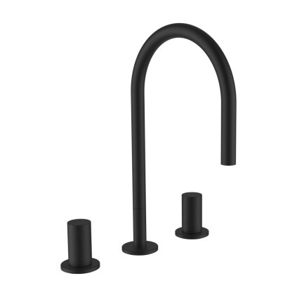 225933 laufen kartell umyvadlova stojankova triotvorova baterie otocny vytok 165 mm bez automaticke vypusti pvd titan cerna matna h3123330812201