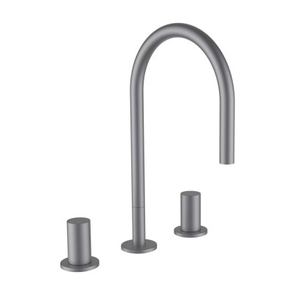 225939 laufen kartell umyvadlova stojankova triotvorova baterie otocny vytok 165 mm bez automaticke vypusti pvd inox kartacovana ocel h3123330902201