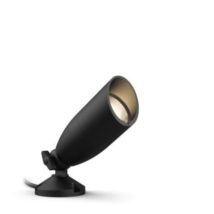 234014 wiz venkovni zemni spotove low voltage led svitidlo 1x 5w 270lm 2700 5000k rgb ip44 cerne
