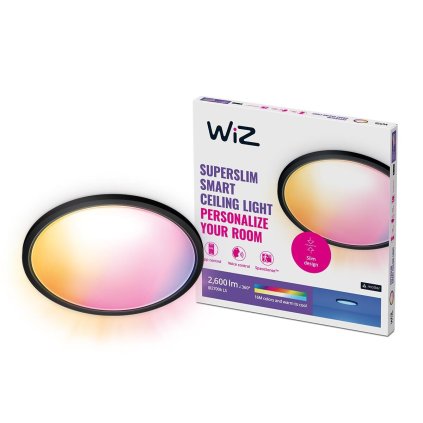 236278 wiz superslim prisazene led svitidlo 22w 2600lm 2700 6500k rgb ip20 42cm cerne