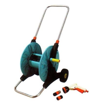 256306 vozik na hadici 60m 1 2 pistole a spojky buben