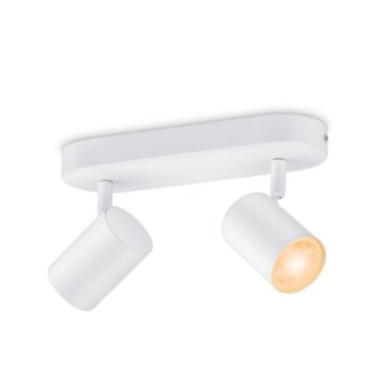 WiZ Imageo bodové LED svítidlo 2x GU10 4,9W 345lm 2200-6500K RGB IP20, bílé