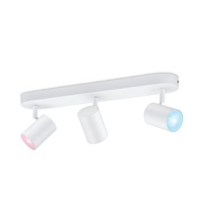 WiZ Imageo bodové LED svítidlo 3x GU10 4,9W 345lm 2200-6500K RGB IP20, bílé