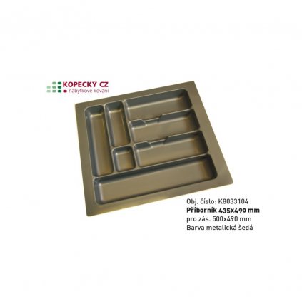 příborník 435x490mm pro zás. 500x490mm šedý