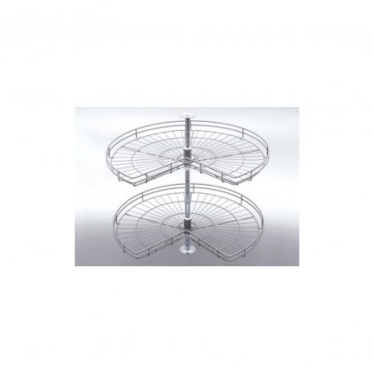 koš otočný CARUSEL Classic 3/4 750mm 2-koš+tyč bílý