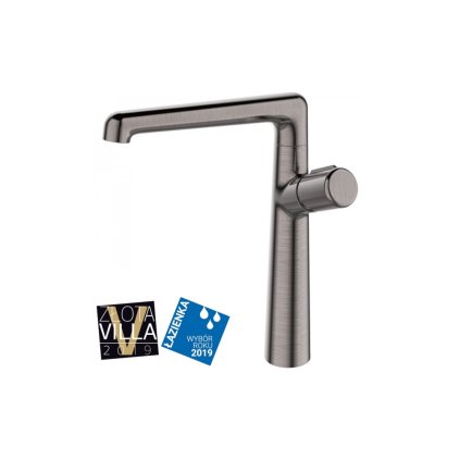 Laveo NOMIA 25GRF baterie dřezová, keramická kartuše 25 mm, grafit