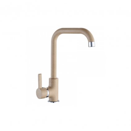 Laveo NEMESIS 35BE baterie dřezová, keramická kartuše 35 mm, im. granit béžový