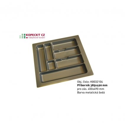 příborník 385x490mm pro zás. 450x490mm šedý atyp
