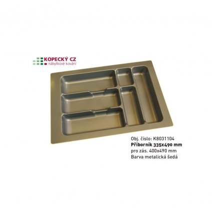 příborník 335x490mm pro zás. 400x490mm šedý atyp