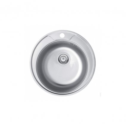 TWIST 490 1 dřez kulatý, průměr 490, výpusť 3,5" (sifon ZXY 9926)