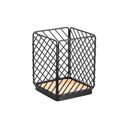 267143 2 stojan na pribory oslo 140mm cerna bambus