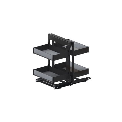 267167 box rohovy corner puro black 800p plne dno cerna matna sklo pravy