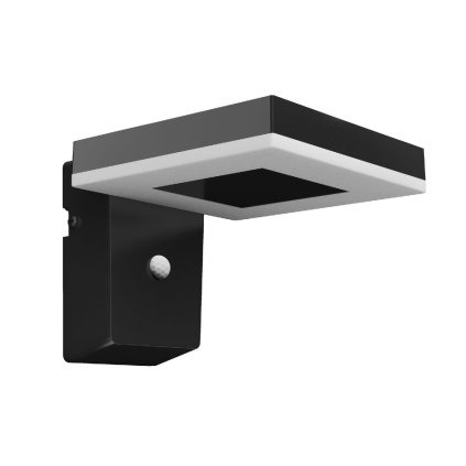 268721 zonal ultraefficial solarni venkovni nastenne led svitidlo s cidlem 1 3w 250lm 3000kip44 cerne