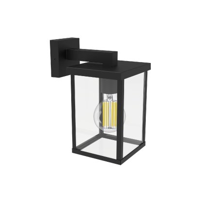 268724 bellini venkovni nastenne svitidlo e27 max 25w bez zdroje hranate ip44 cerne