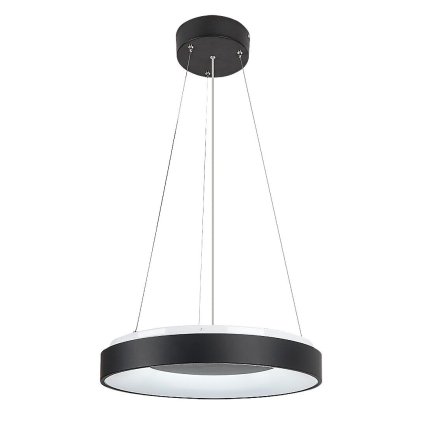 269776 72001 led stmivatelny lustr na lanku led 38w 230v 3000 6500k cerna dalkove ovladani