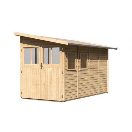 Dřevěný domek KARIBU WANDLITZ 4 (55257) natur LG2730