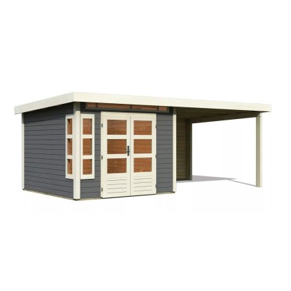 274465 dreveny domek karibu kastorf 6 pristavek 320 cm vcetne zadni steny 31547 terragrau lg3578