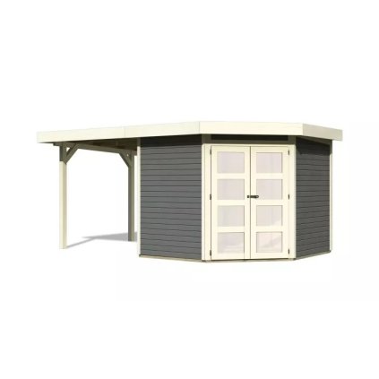 275311 dreveny domek karibu goldendorf 5 pristavek 240 cm 78251 terragrau lg3885