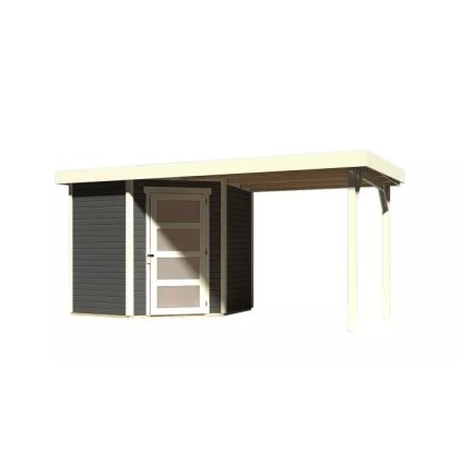 275332 dreveny domek karibu schwandorf 3 pristavek 240 cm 77739 terragrau lg3892