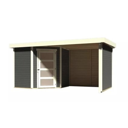 275347 dreveny domek karibu schwandorf 3 pristavek vcetne zadni a bocni steny 240 cm 77741 terragrau lg3896