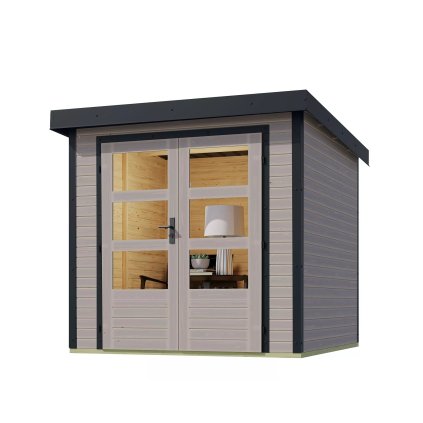 275647 hybridni domek karibu jupiter d 93419 svetle sedy antracit lg4078