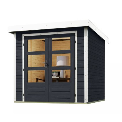 275710 hybridni domek karibu jupiter c 93414 antracit bily lg4041