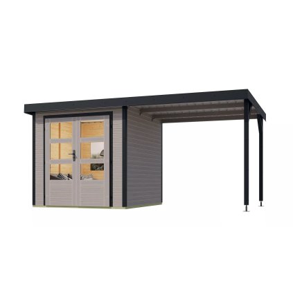 275827 hybridni domek karibu jupiter d 93434 svetle sedy antracit lg4082