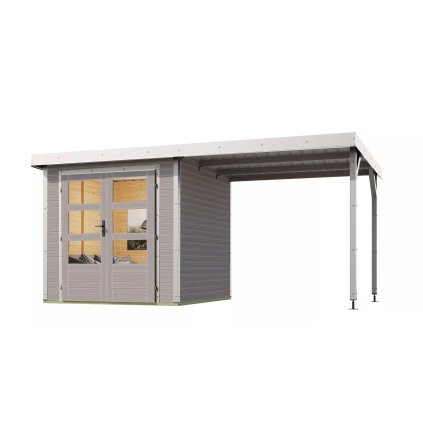 275830 hybridni domek karibu jupiter d 93432 svetle sedy bily lg4083