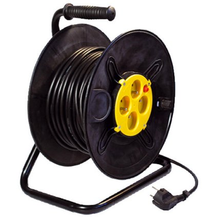 278767 buben navijeci 40m 3x1 5mm 4 zasuvky