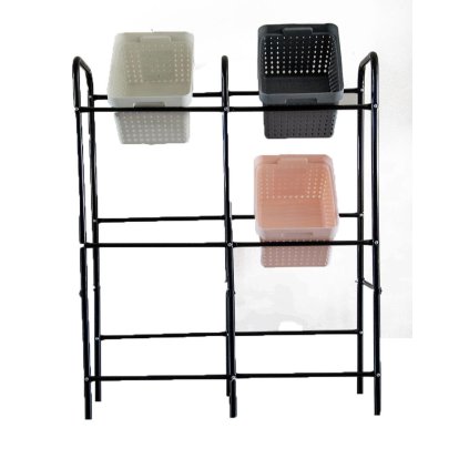 304961 2 regal na prepravky 96x33x116cm kov