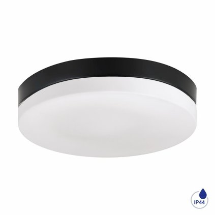 306572 pills iii koupelnove prisazene svitidlo 2x e27 60w bez zdroje 29 5cm kulate ip44 cerne