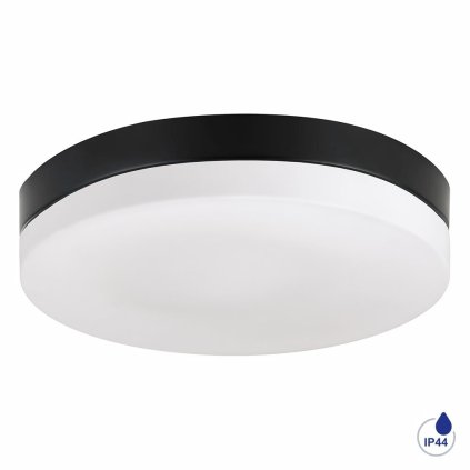 306575 pills iii koupelnove prisazene svitidlo 3x e27 60w bez zdroje 36cm kulate ip44 cerne