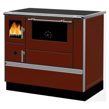 ALFA PLAM, sporák ALFA 90H DOMINANT ECO, teplovzdušný 6,7 kW, pravý, červený.