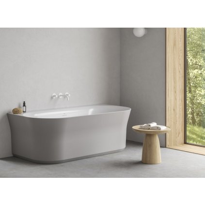 Ravak vana Ypsilon Wall Smoke Grey/bílá