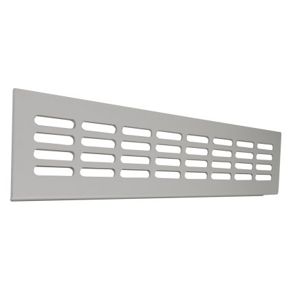 Hliníkové větrací mřížky SRL - ALFA (Povrch F8 - černý elox, Provedení délka 800 mm x šířka 80 mm)