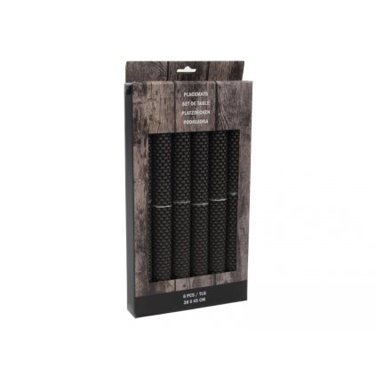 369890 igotrend oboustranne cerno hnede prostirani 30 x 45 cm 6 ks v baleni