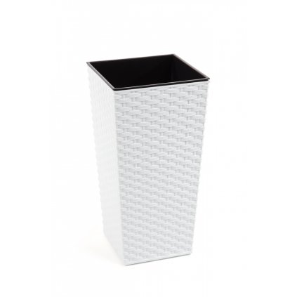 371567 lamela kvetinac finezia ratan 400 x 400 mm bily