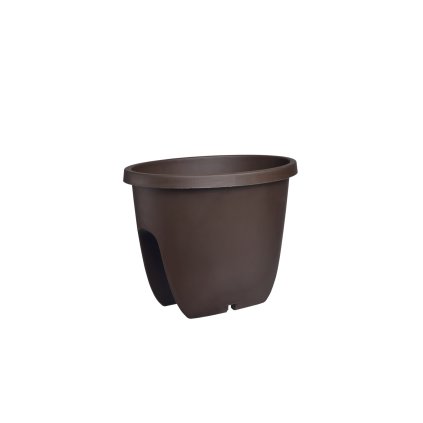 372893 plastkon balkonovy kvetinac ovi 30 cm hnedy