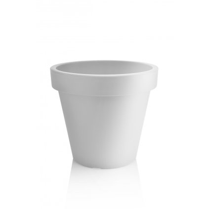 372917 plastkon kvetinac metro twist n roll 39 cm s kolecky bily