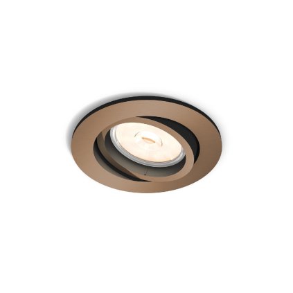 50391/05/PN Donegal podhledové svítidlo GU10 1x5,5W bez zdroje kulaté 9cm IP20, měďěné