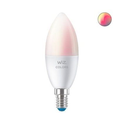 WiZ LED žárovka E14 C37 4,9W 470lm 2200-6500K RGB IP20, stmívatelná