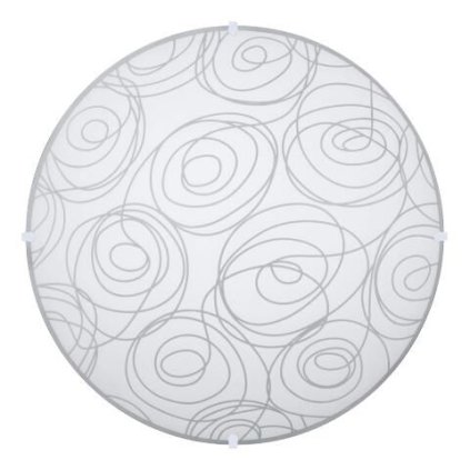 LAURA přisazené svítidlo 2x E27 60W bez zdroje 40cm kulaté IP20, bílé