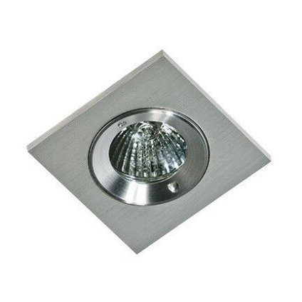 PABLO koupelnové podhledové svítidlo 1x GU10 50W bez zdroje 8cm hranaté IP54, hliníkové