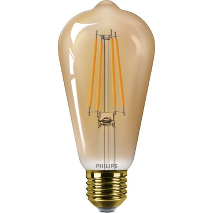 LED filament žárovka E27 ST64 3,1W (25W) 250lm 1800K nestmívatelná, jantarová