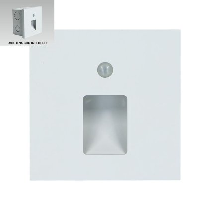 STEP LIGHT VIX S schodišťové svítidlo se senzorem LED 1W 55lm 4000K 8,7cm IP20, bílé