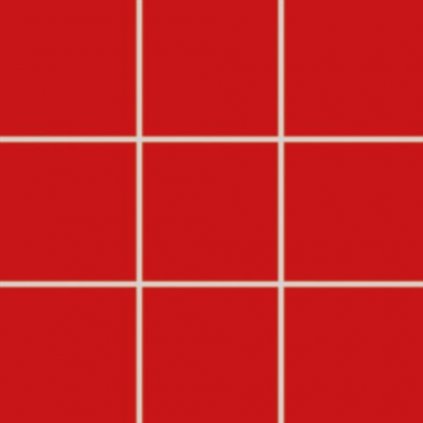 3871 mozaika rako color two cervena 10x10 cm mat gaa0k459