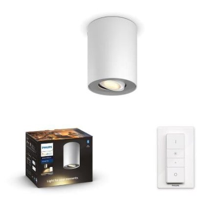 Hue WA Pillar bodové LED svítidlo GU10 1x5W 350lm 2200-6500K IP20 bílá + ovladač