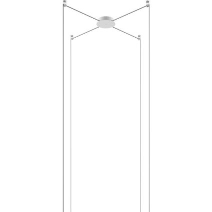 RADIAL CANOPY 4 LIGHTS Ø 12,5CM MATT WHITE