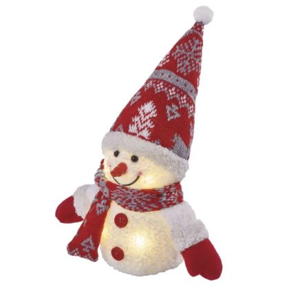 LED vánoční sněhulák svítící